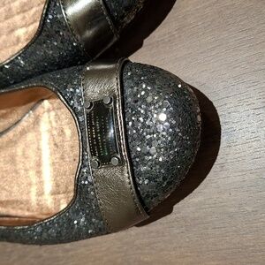 Marc by Marc Jacobs Women's Leather Glitter Ballet Flats (Size EU 38.5/US 8)